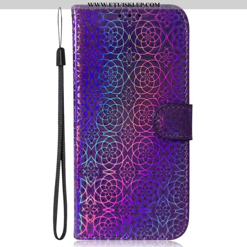 Etui Folio do iPhone 14 Pro Styl Dyskotekowy